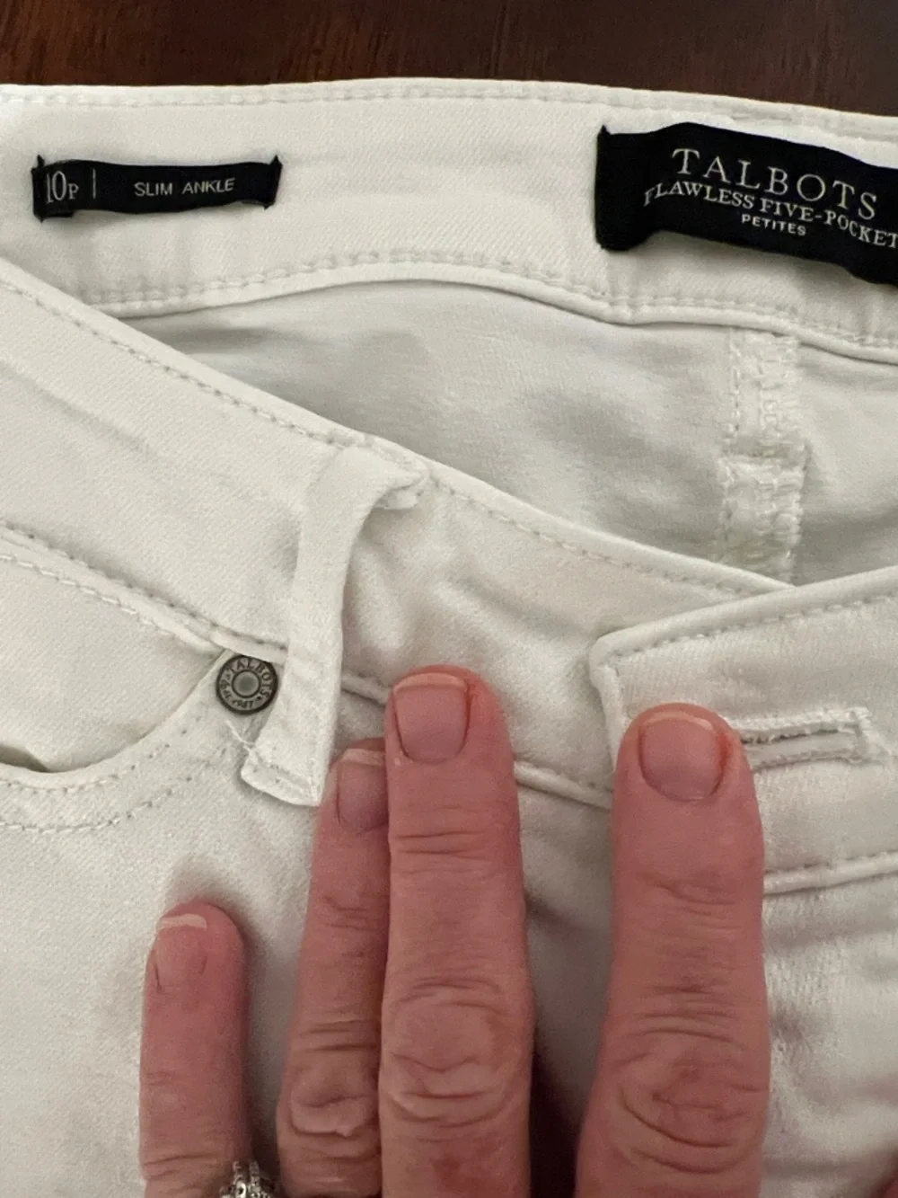 Talbots White Women’s Straight-Leg Jeans - Classic Everyday Style - Picture 2 of 2